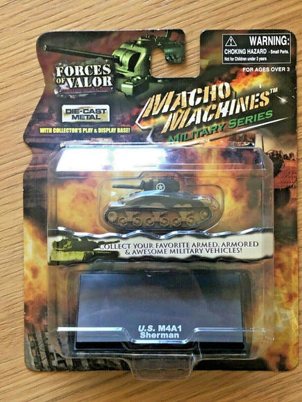 Forces Of Valor Macho Machines U.S. M4A1 Sherman Diecast Tank (2009) NEW - Picture 3 of 4